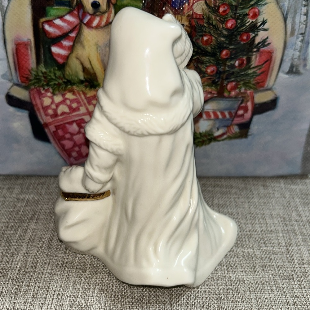 Lenox White and Gold Holiday Decor Santa - Picture 3 of 5